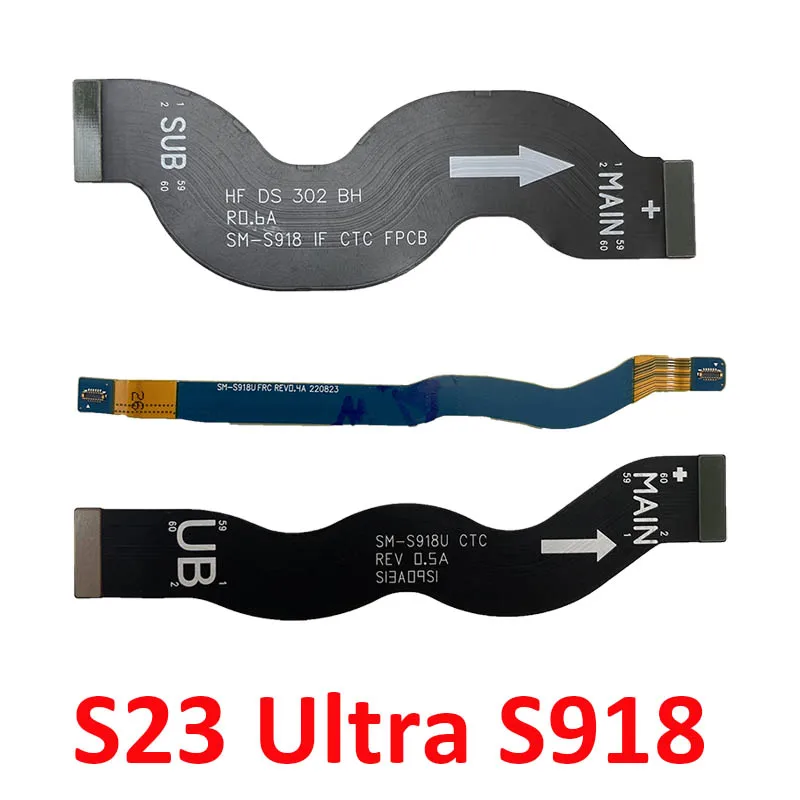 For Samsung Galaxy S23 Ultra S918E S918U/B/F Wi-Fi Signal Antenna Main Board Connector Motherboard LCD Display Screen Flex Cable