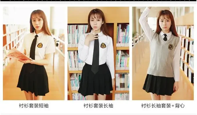 Summer Japanese High School Uniforms JK Girls Young Dress