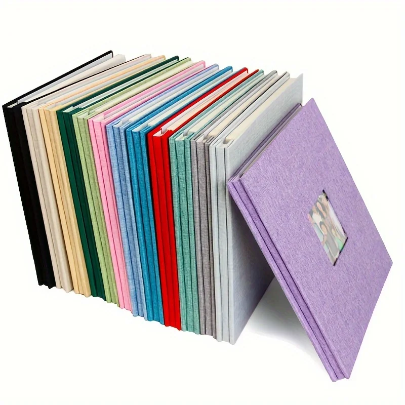Album Self-adhesive 40 page scrapbook album DIY picture book, family baby and wedding gifts, gift pens and plastic scrapers