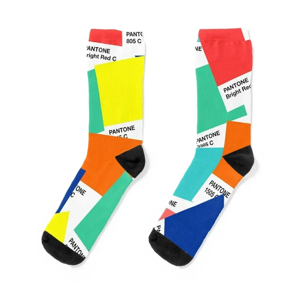 

Pantone Swatches Socks christmas gift Non-slip professional running christmas stocking Women's Socks Men's