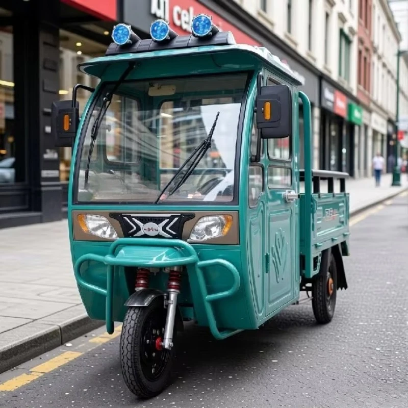 Light Electric Cargo Trike 48V 600W 150kg Box For Small Business Delivery Market Vendor Transport Customized view 5