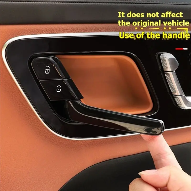 Inner Door Handle Trim Sticker Bowl Cover 4Pcs/Set For W206 C260 W214 E300 X254 GLC300 23-26 EQE EQS W223-M54K