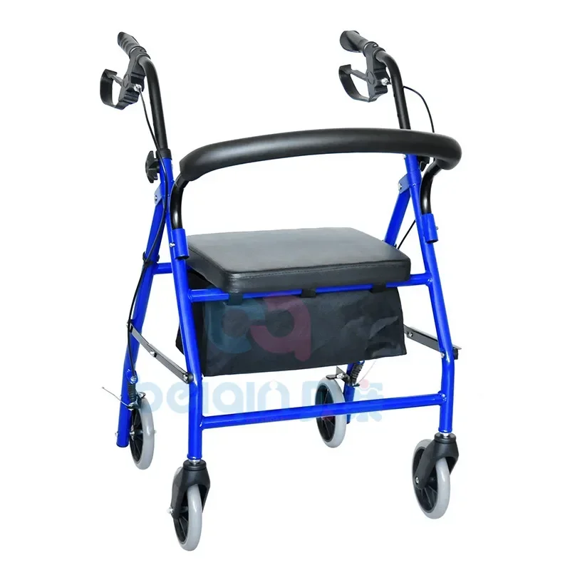 BQ3003C Foldable  4 wheels rollator for elderly and disabled people mobility walker with seat