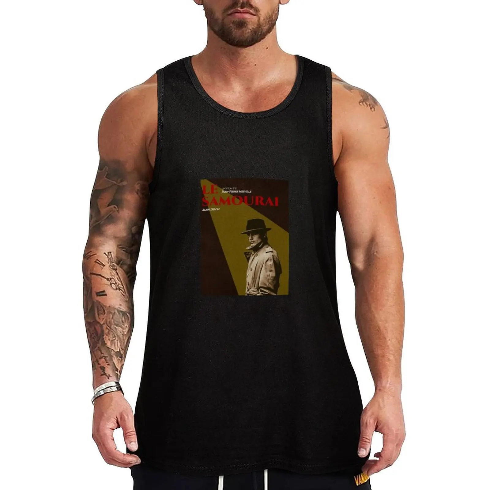 Le Samourai movie poster Tank Top Gym man Men's summer vest Men's sleeveless t-shirts for men