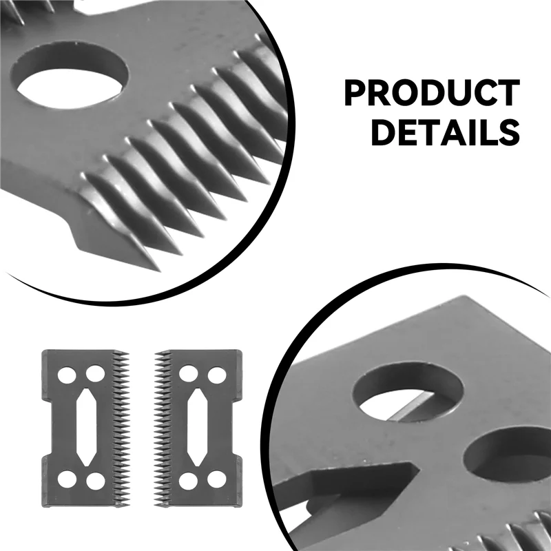 A01V- Blade Replacement Cutter ,28 Teeth Clipper Blade Replacement Cutter 2-Hole Clipper,Black