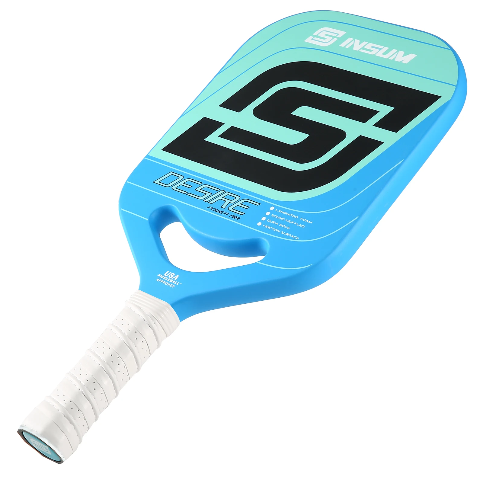 

INSUM Desire Pickleball Paddle AIR Series Edgeless Power Carbon Fiber Textured Surface 19mm PP Core Elongated Pickleball Paddles