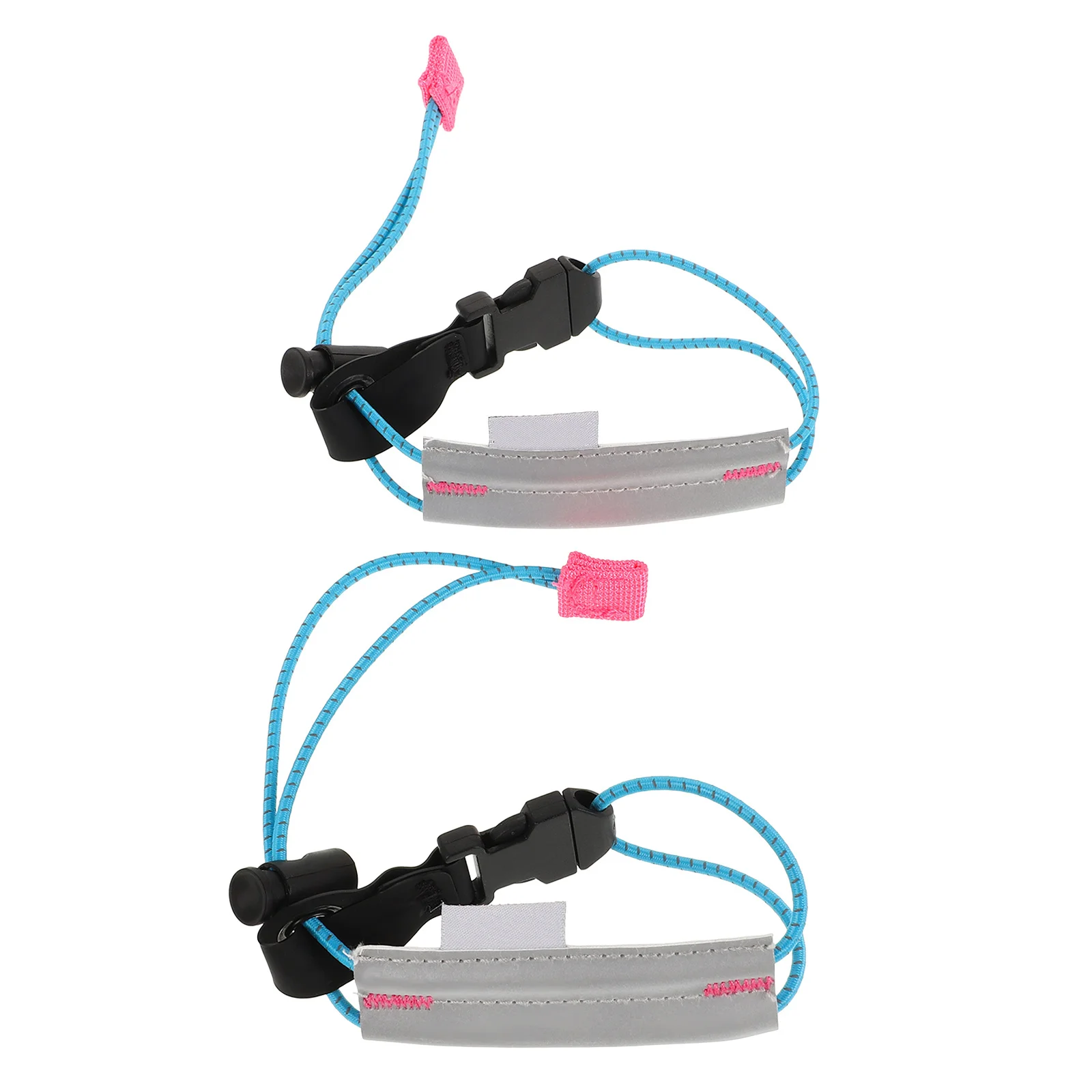 2 قطعة العصابات العاكسة الدراجات بانت كليب مطاطا الساق الأشرطة ليلة تشغيل السلامة الرؤية الدراجة الكاحل العصابات في الهواء الطلق