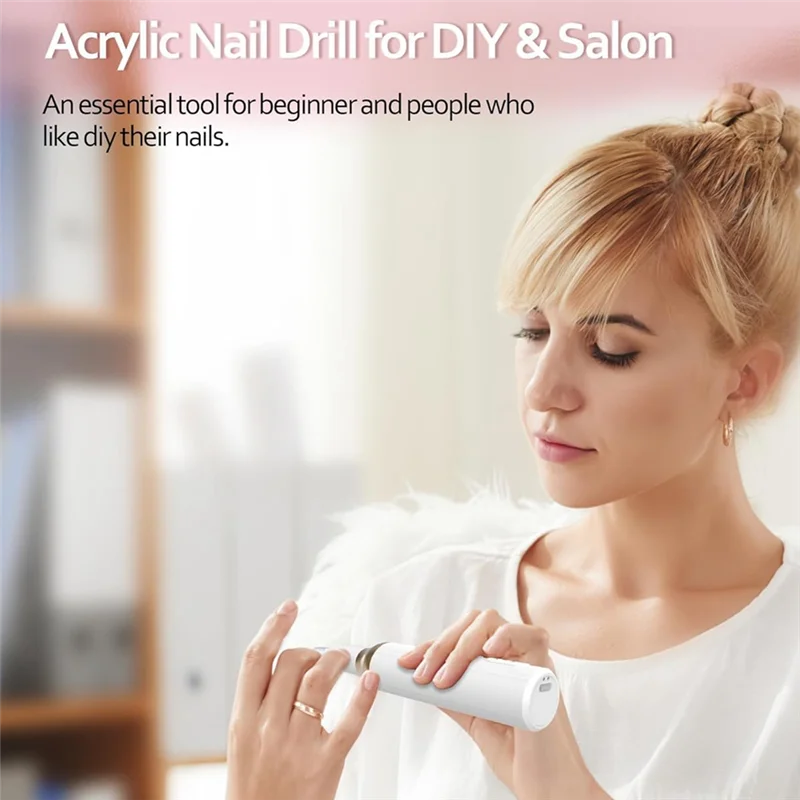 ABUU-أداة تلميع وتقشير الأظافر الكهربائية مجموعة أدوات إزالة الأظافر الكهربائية