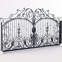 European-style Single Or Double Garden Villa Doors, Swinging Open Corridors, Wrought Iron Gates, Residential Direct Sales From T 6