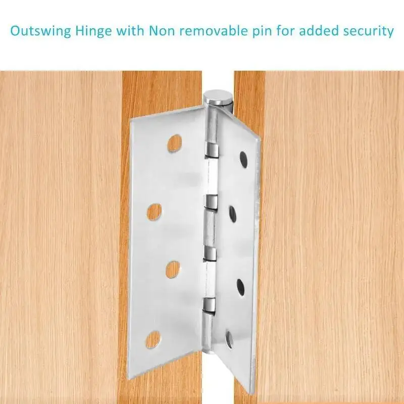 4 Inch Stainless Steel Heavy Duty Ball Bearing Hinges, 100X78mm Universal Door Hardware For Home Cabinet Furniture Fitting