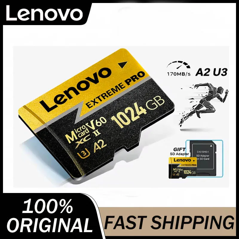 

Lenovo Memory Card Micro SD Card Ultra Speed Extreme Pro TF Flash Card 1TB 512GB 256GB 128GB 64GB Class 10 for Phone Camera PC