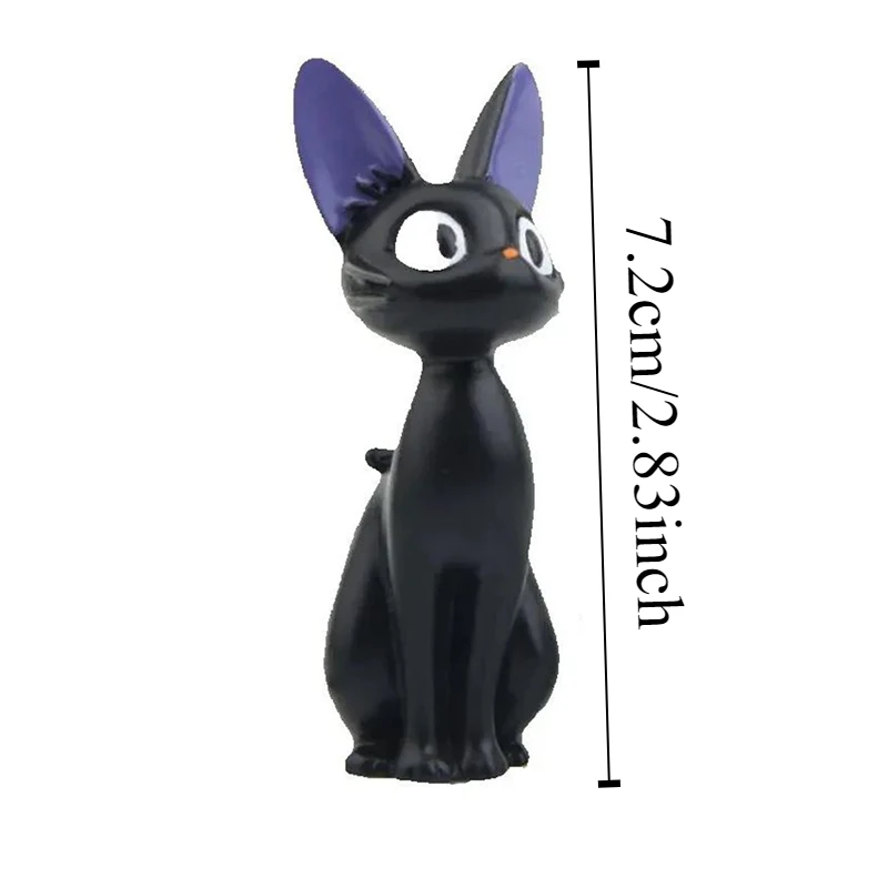 Cartoon Resin Kawaii White Cat Black Cat Miniatus Figurine Animal Gigi Diy Micro Landscape Desktop Decor Home Decoration