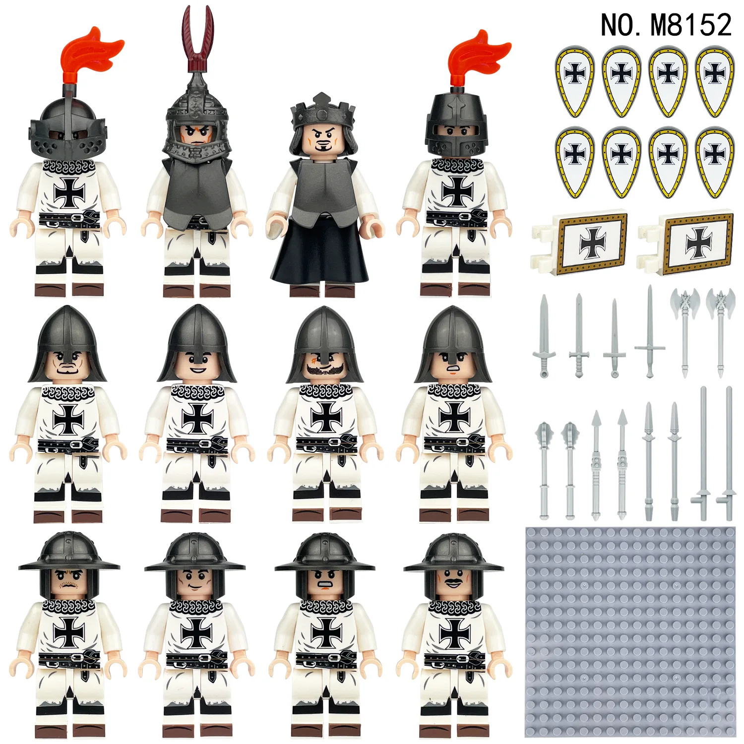 280 verschiedene mittelalterliche Ritter, römische Legion, Mini-Figuren-Bausteine, Lernspielzeug für Kinder, kleine Geschenke