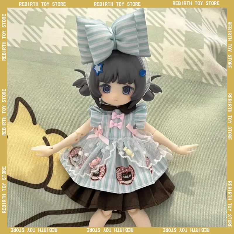 

[Только ткань] Come4free Bjd Одежда 1/12 Bonnie Ob11 Десертная серия Мята Перечная одежда Manbowa Одежда Ob11 Кукла Bjd Юбка Одежда для кукол