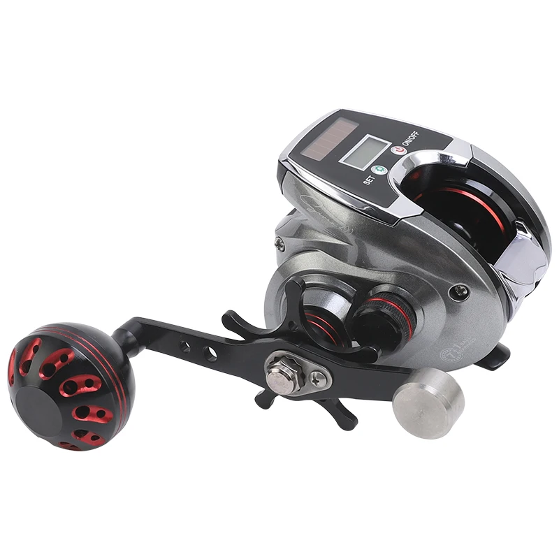 BILLINGS S200 Series Baitcasting Reel,8.0:1 Gear Ratio,USB charging,Solar Charging,Digital Display,22LB Max Drag,For Freshwater