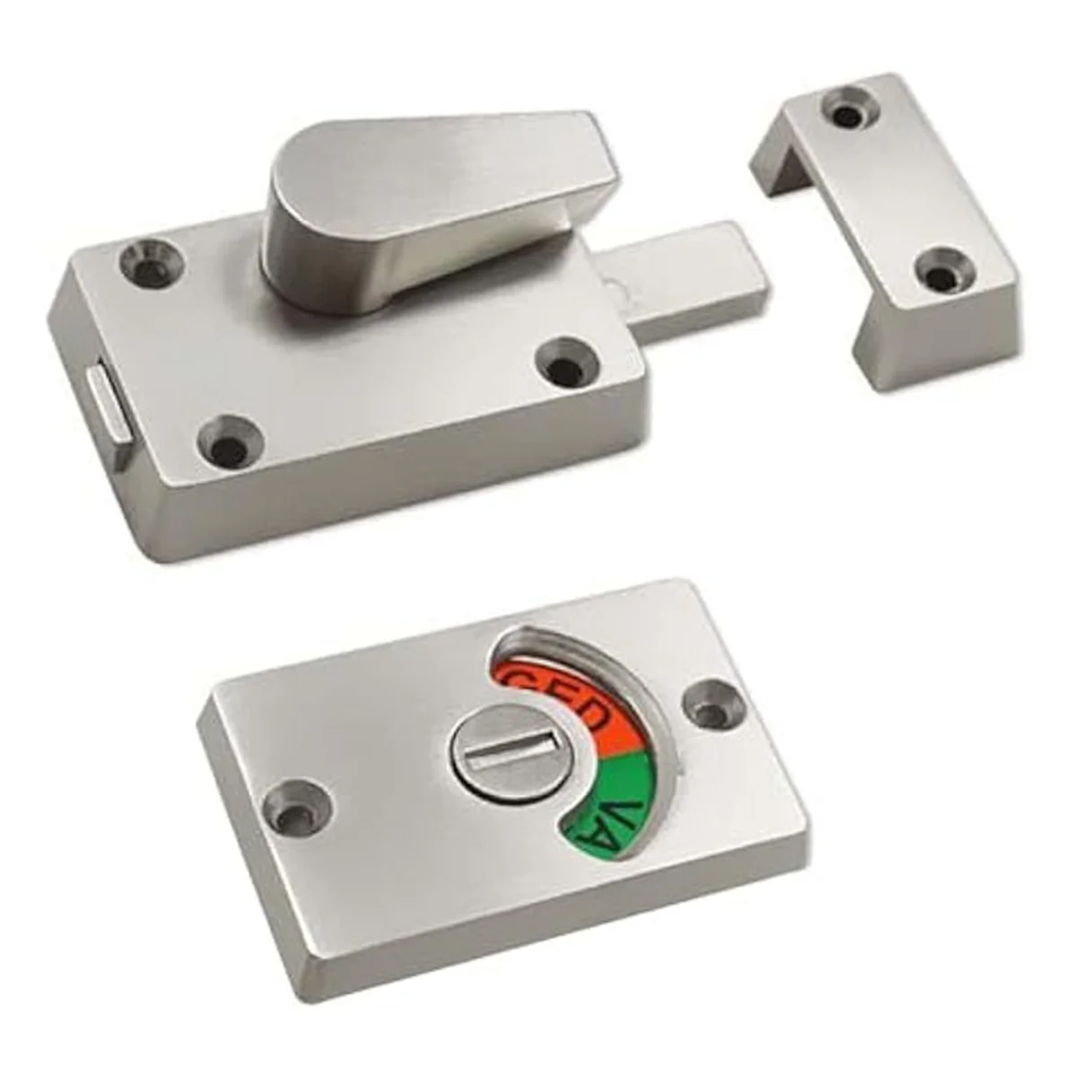1pc Latch Indicating Lock,Latch Indicator Partition Indicator Lock with Occupancy Indicator,Toilet Stall Door Latch Lock