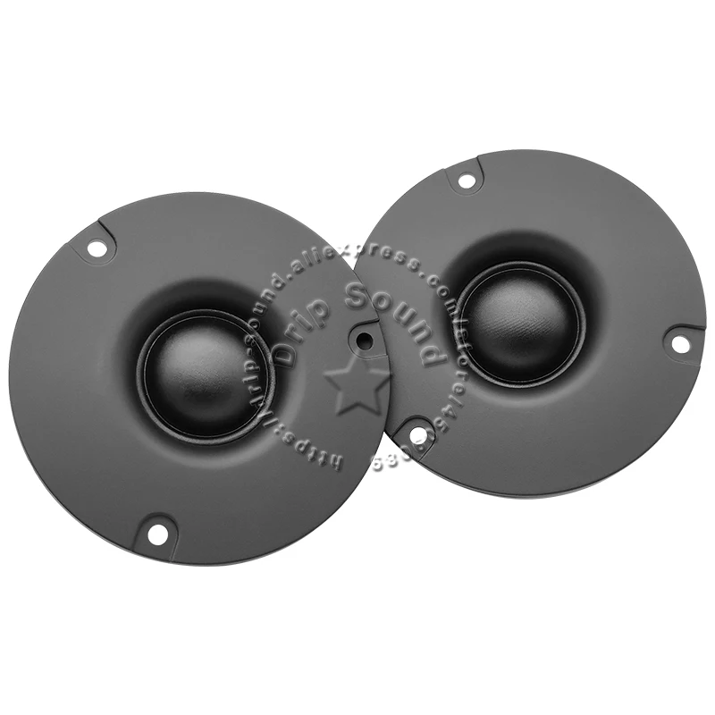 하이파이 실크 필름 천 돔 다이어프램 트위터, 오디오 트레블 스피커, 스테레오 고음 라우드 스피커, 3 인치, 6 Ohm, 8Ohm, 15W, 80mm, 3.15 인치