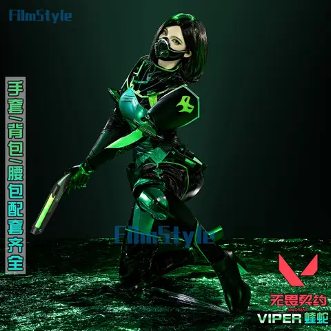 Jogo valorant viper cosplay traje uniforme halloween carnaval festa de natal jogar papel roupas