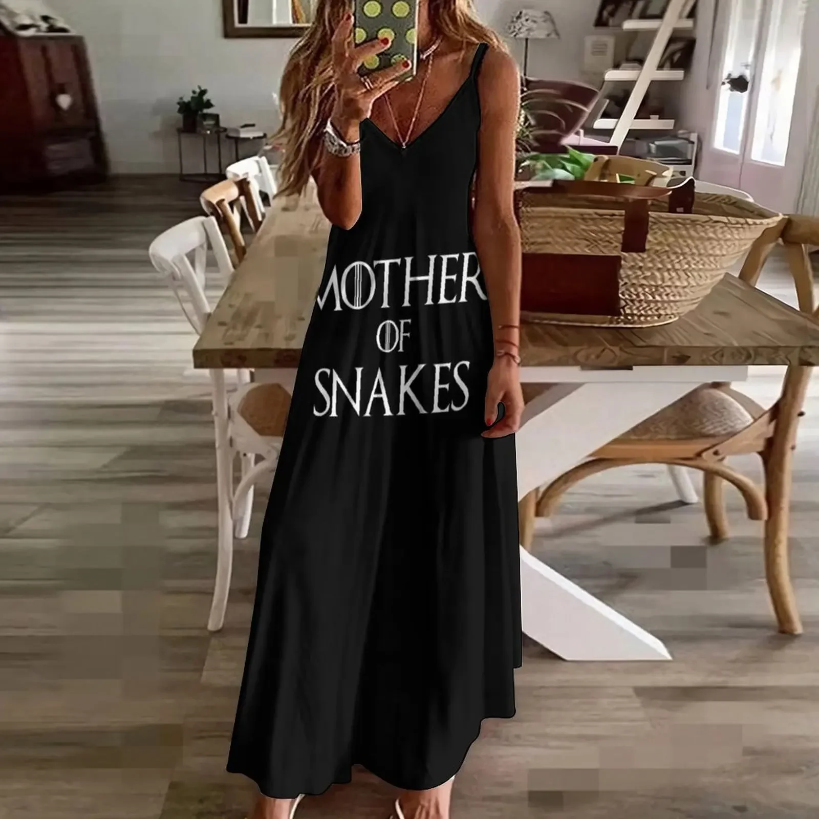 T-Shirt „Mother of Snakes“, ärmelloses Kleid, Kleidung für Damen, Sommeranzug für Damen