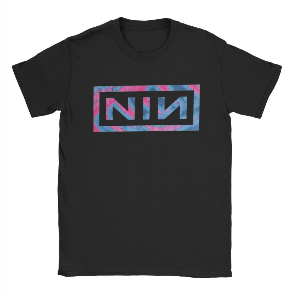 Danqi Yoyo Inch Nails NIN Men CottonT Shirt Funny Shirt Short Sleeve Round Collar Women T-Shirt Pure Cotton Gift Idea Clothes
