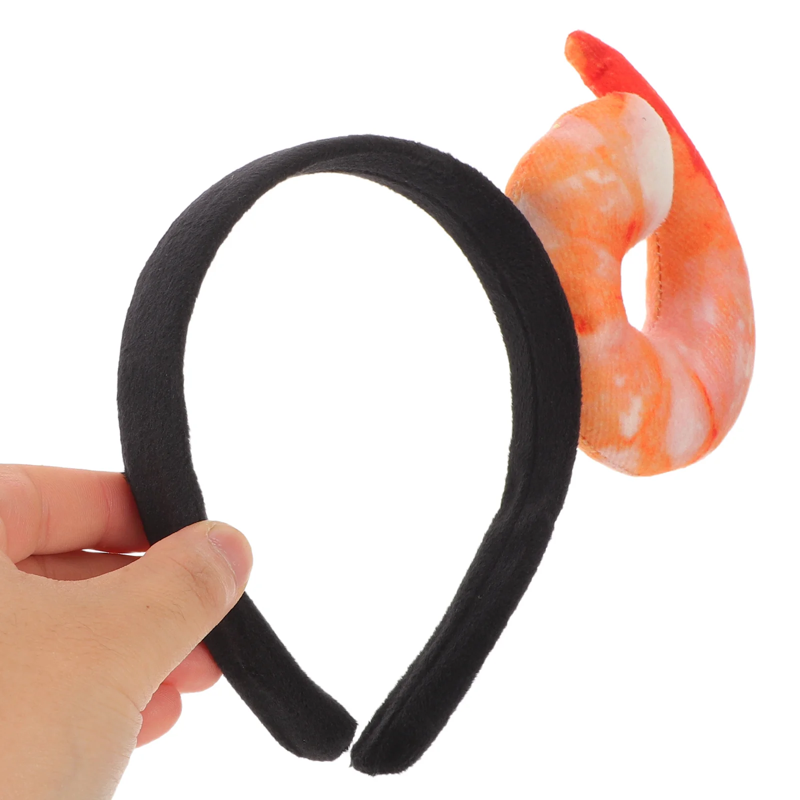 

3Pcs Shrimp Headband Funny Festival Lifelike Shrimp Hairband Party Halloween Costume Photo Booth Simulated Food Shrimps Model