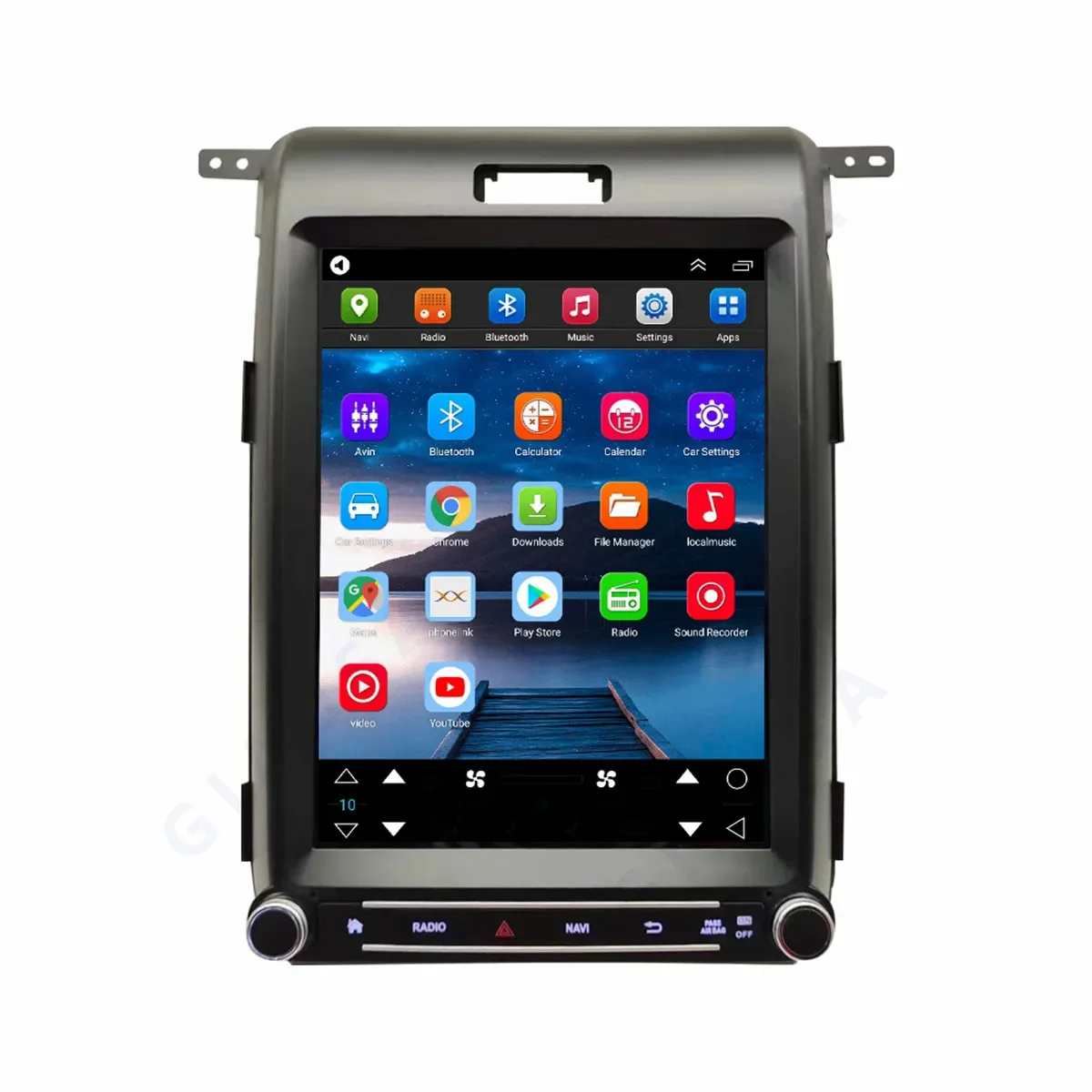 12.1 "Android13 شاشة عمودية سيارة راديو الوسائط المتعددة لفورد F150 2009-2014 دليل/السيارات التيار المتناوب Carplay 1 Din نظام تحديد المواقع والملاحة ستيريو