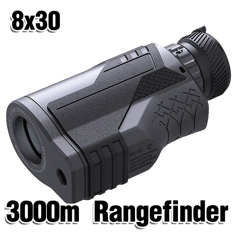 8X magnification  2000 2500m Long Distance rangefinder equipped  HLCD display ultra big object lens Rangefinder for hunting