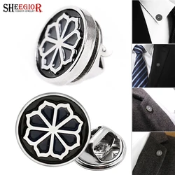 Gentlemen Lotus Flower Brooches for Women Suit Accessories Cute Enamel Mini Small Brooch Pins Men Badge Fashion Friendship Gifts