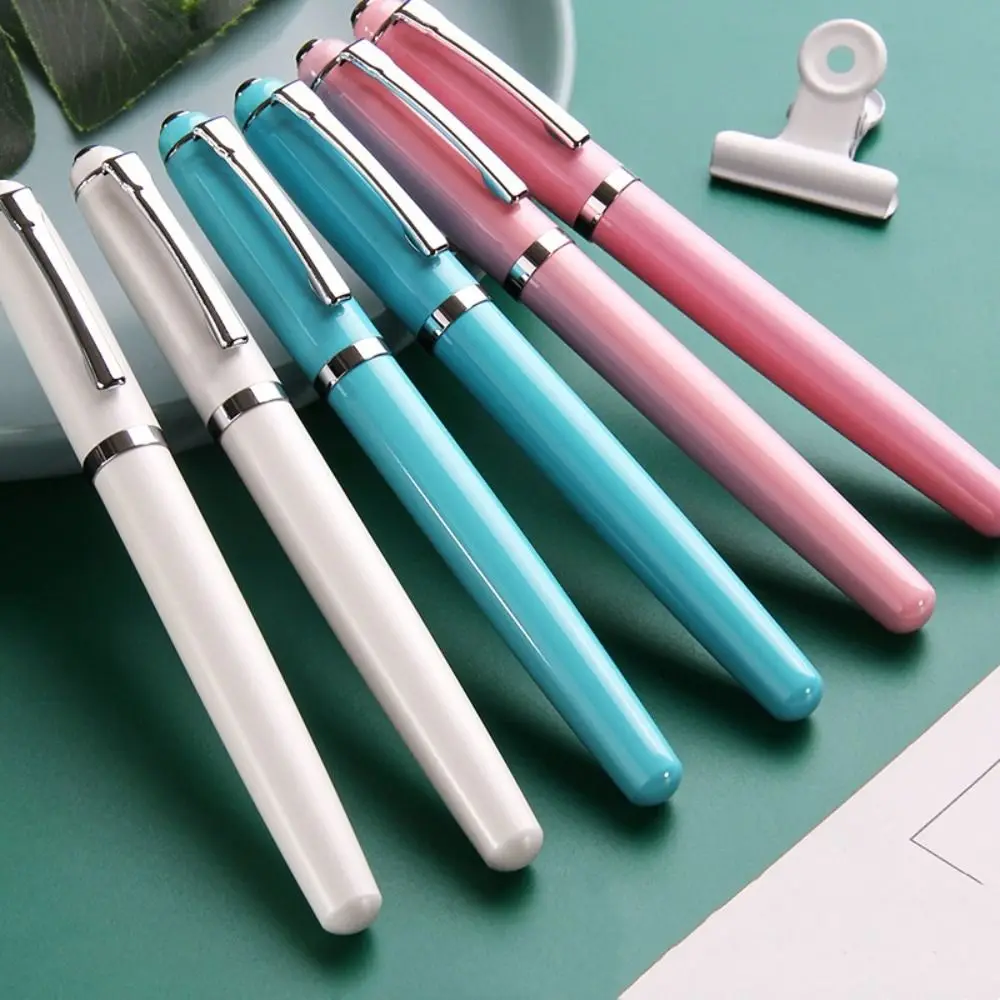 

Stationery EF0.38mm Fountain Pens Handwriting Calligraphy Signature Pen Drawing Fine Pointed Metal Ink Pen Office Accessories