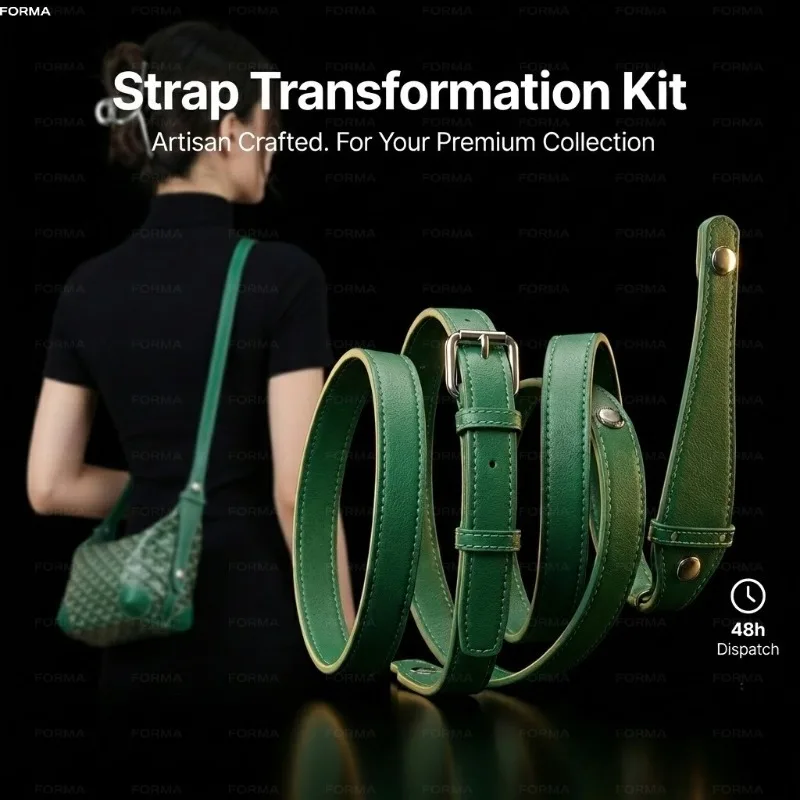 

Bag Strap Conversion Kit Fits Canvas Toiletry Bag Makeup Pouch Crossbody Shoulder Belt Handle Extender Accessories No Punching