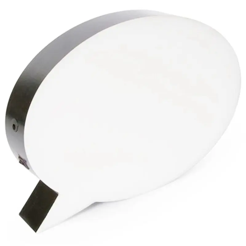 AT19-2X LED Message Handwriting Letter Light Box Speech Bubble Shape Writing Board Add 2 Pen For Birthday Party Wedding