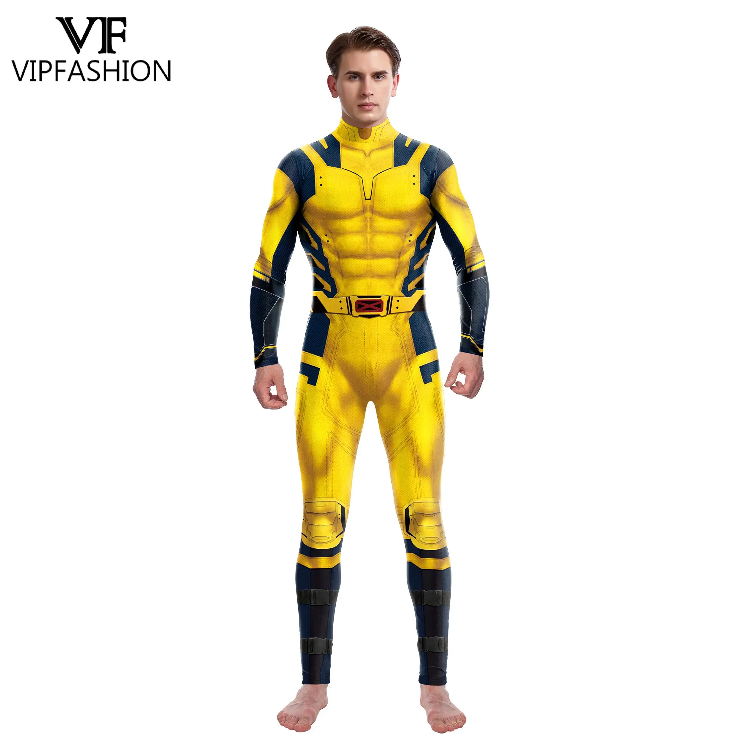 Vip Fashion Wolverine Deadpool Kostuum Superheld Cosplay Jumpsuits Beste Vriend Hart Zentai Halloween Pak Unisex Feestkleding