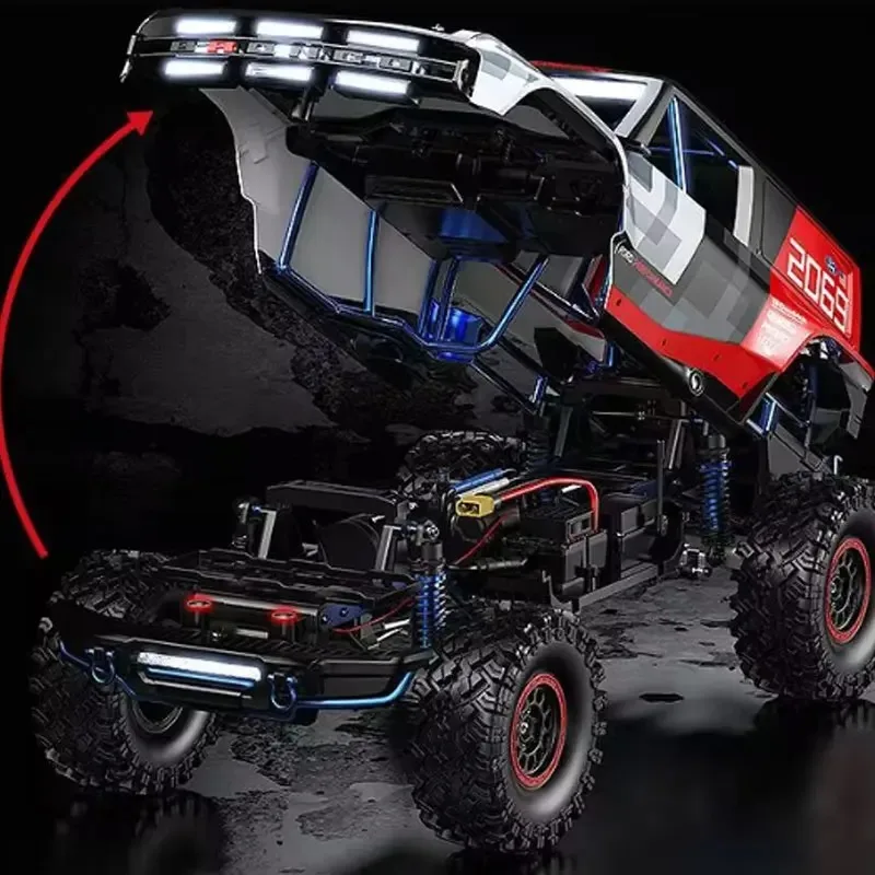 MJX H8P 1/8 Scale Rc Crawler 4Wd Brushless Rc Car Simulation Ford Bronco Off Road Truck Remote Control Model For Adult Outdoor