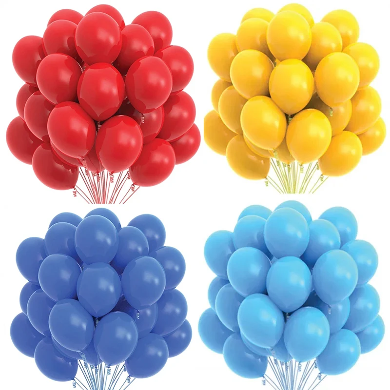 20/50pcs Red Black Pink Blue Latex Balloons Birthday Party Decorations Adult Wedding Decorations Helium Globos Baby Shower