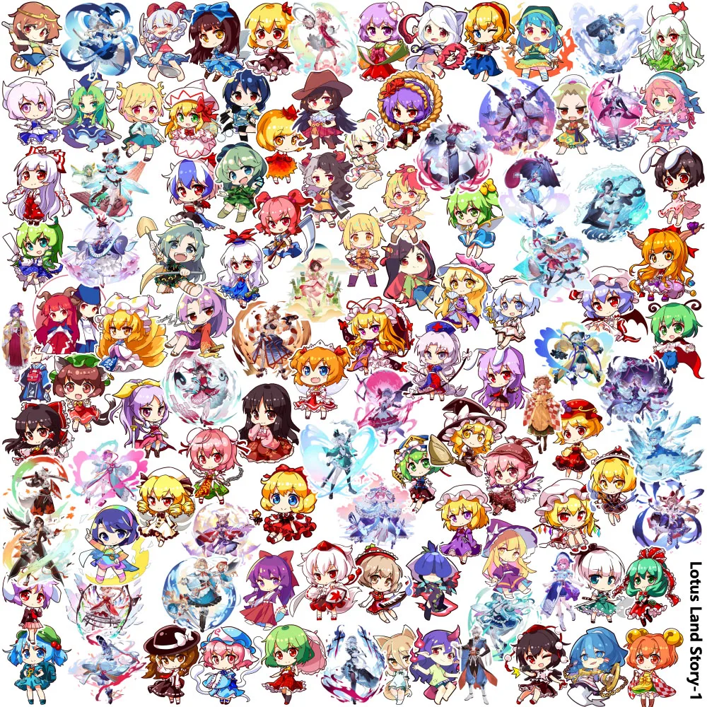 Cute Q‑Version Fantasy Magical Girl Waterproof Stickers DIY Decals for Phone Case Laptop Water Bottle Scrapbook Journal Decor