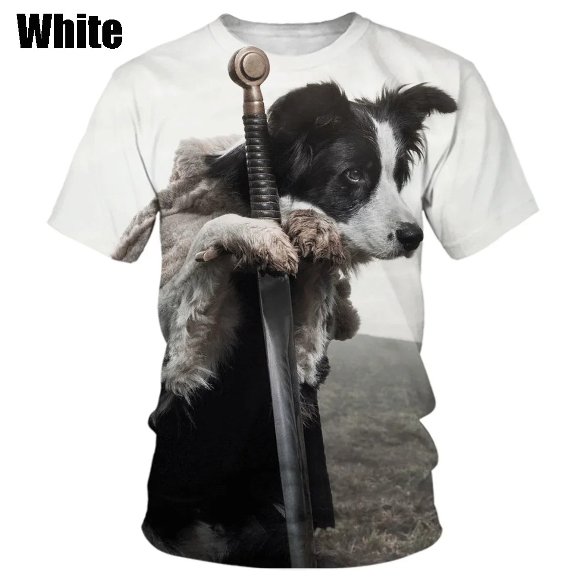 Men Women Fashion T-shirt Border Collie Pet Tops Kids Harajuku Tee Animal 3d Print Funny Dog T Shirt Casual Shirts