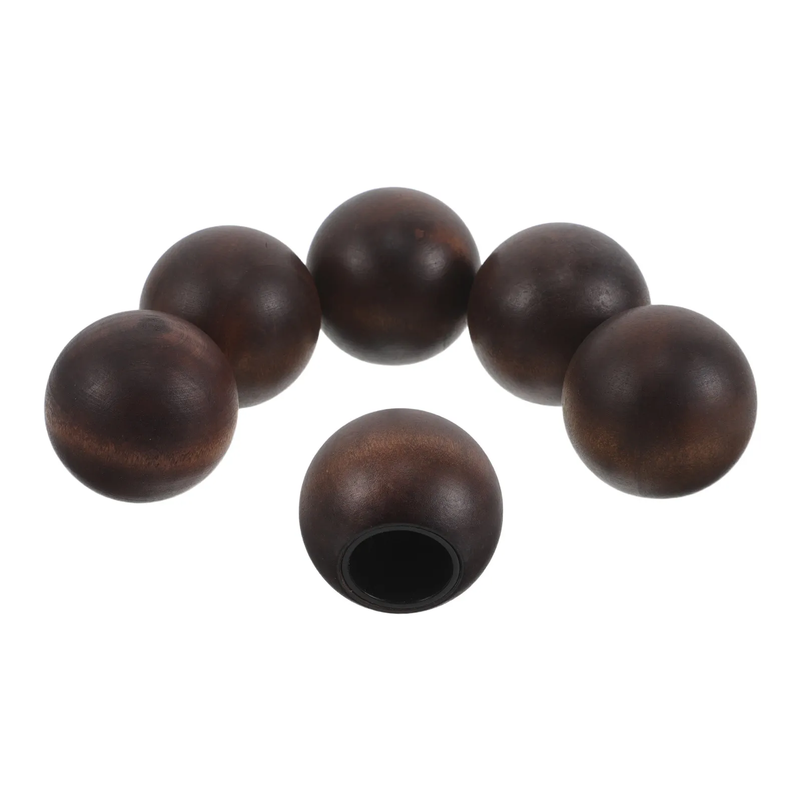 

6Pcs Wooden Perfume Ball Cap Replacement Round Bottle Topper for Spray Perfume Bottles 15 Tooth Design Leakproof