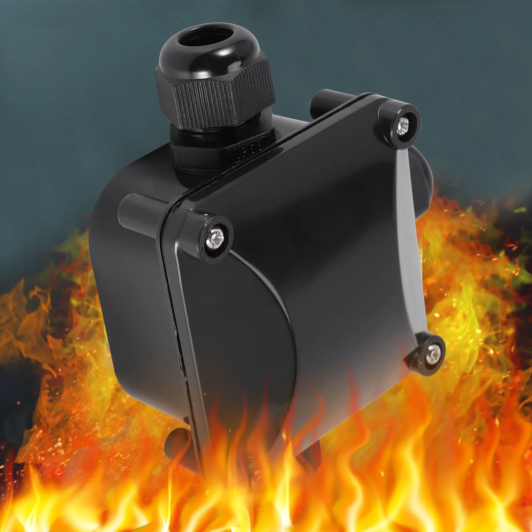 AC23-3-Way Junction Box, IP 68 Waterproof Connectors For Outdoor Lighting External Junction Box Pack Of 10 Black
