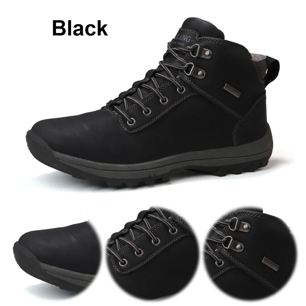 Botas de senderismo impermeables para hombre y mujer, zapatos deportivos informales antideslizantes, botas de Trekking al aire libre, Invierno