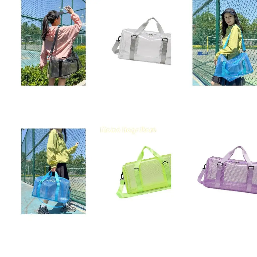 

X90D Practical PVC Travel Duffle Bag Water resistant Large Storage Crossbody Bags For Sports Gear And Summer Adventures