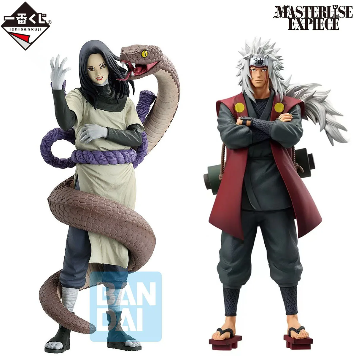 100% Original in Stock Bandai Spirits Ichiban Kuji Masterlise Naruto Shippuuden Jiraiya Orochimaru Collection Series Model Toys