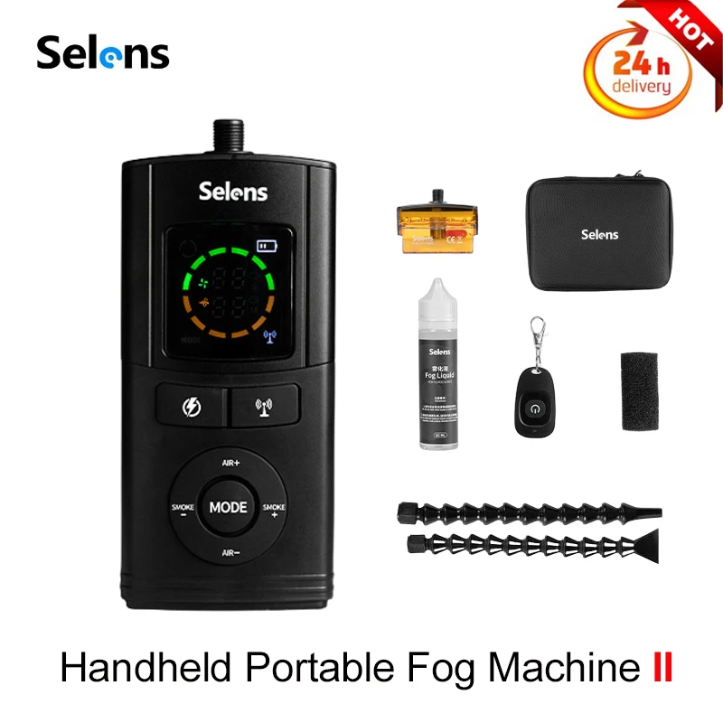 II Selens Handheld Portable Fog Machine Indoor Portable Smoke Machine For Photography Outdoor Remote Control Fog Machine