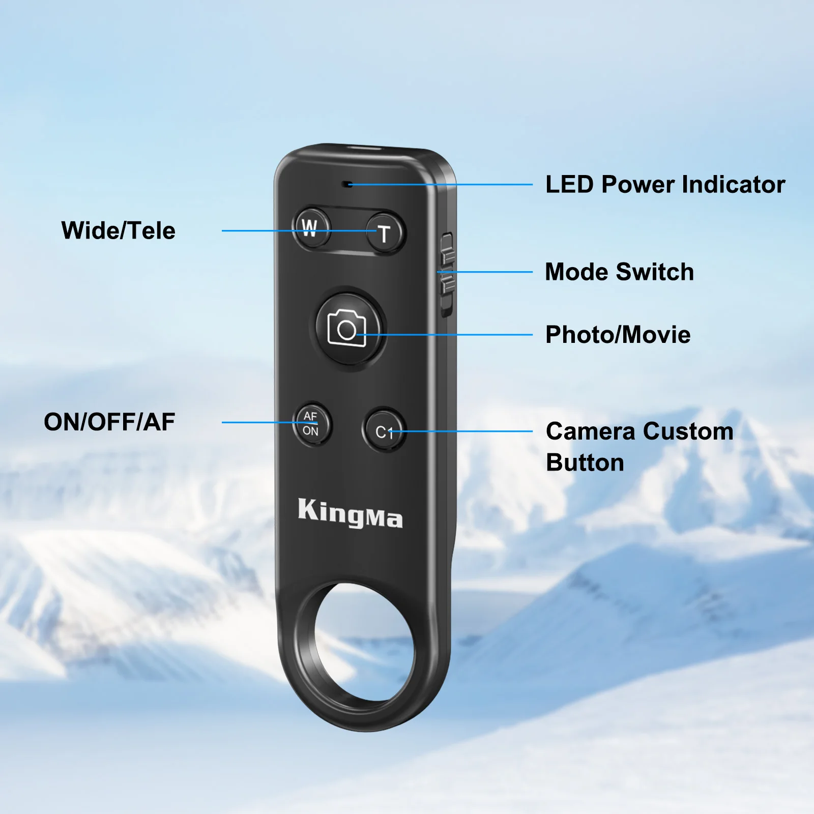 Telecomando senza fili Bluetooth per Canon RP R3 R5C R6 50 R8 R5 Mark II 800D 850D Nikon Zfc Z30 Z5 Z7II Z6II Z50 COOLPIX P1000