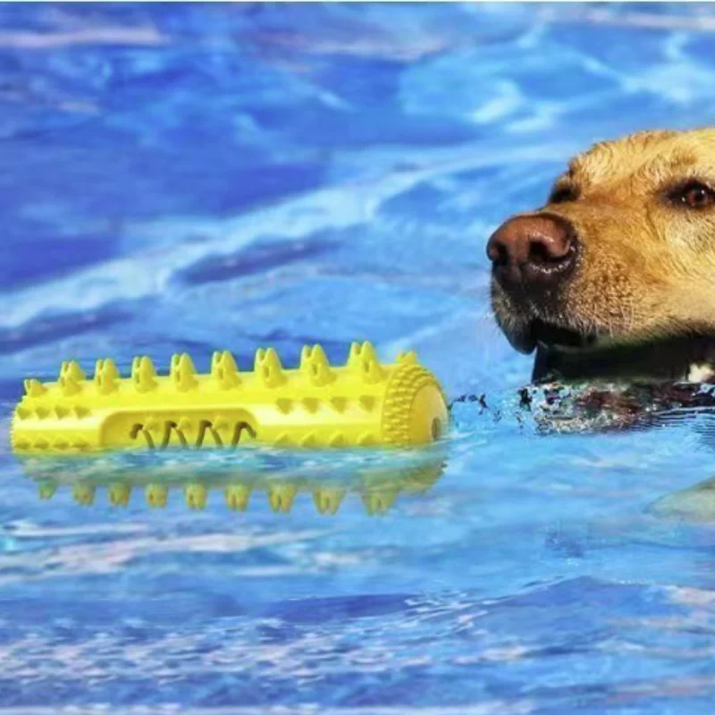 Quietschendes Hundespielzeug mit gezahnter Zahnreinigungsbürste und Futterausgabe-Funktion – Haustierbedarf für Hunde – Detail 7