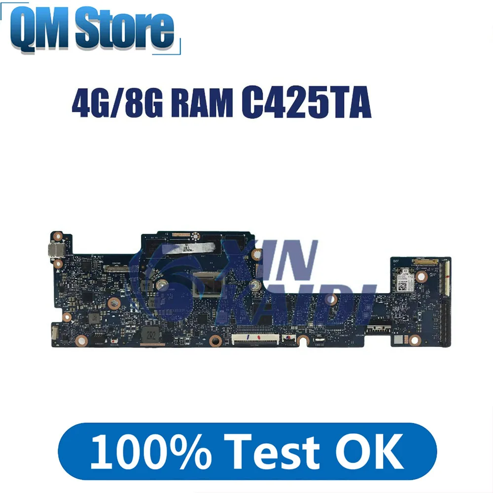 

Notebook Mainboard For ASUS Chromebook C425TA C425TA Laptop Motherboard 4415Y I5-8200 M3-8100Y CPU 4G 8G-RAM 32G 64G 128G-SSD