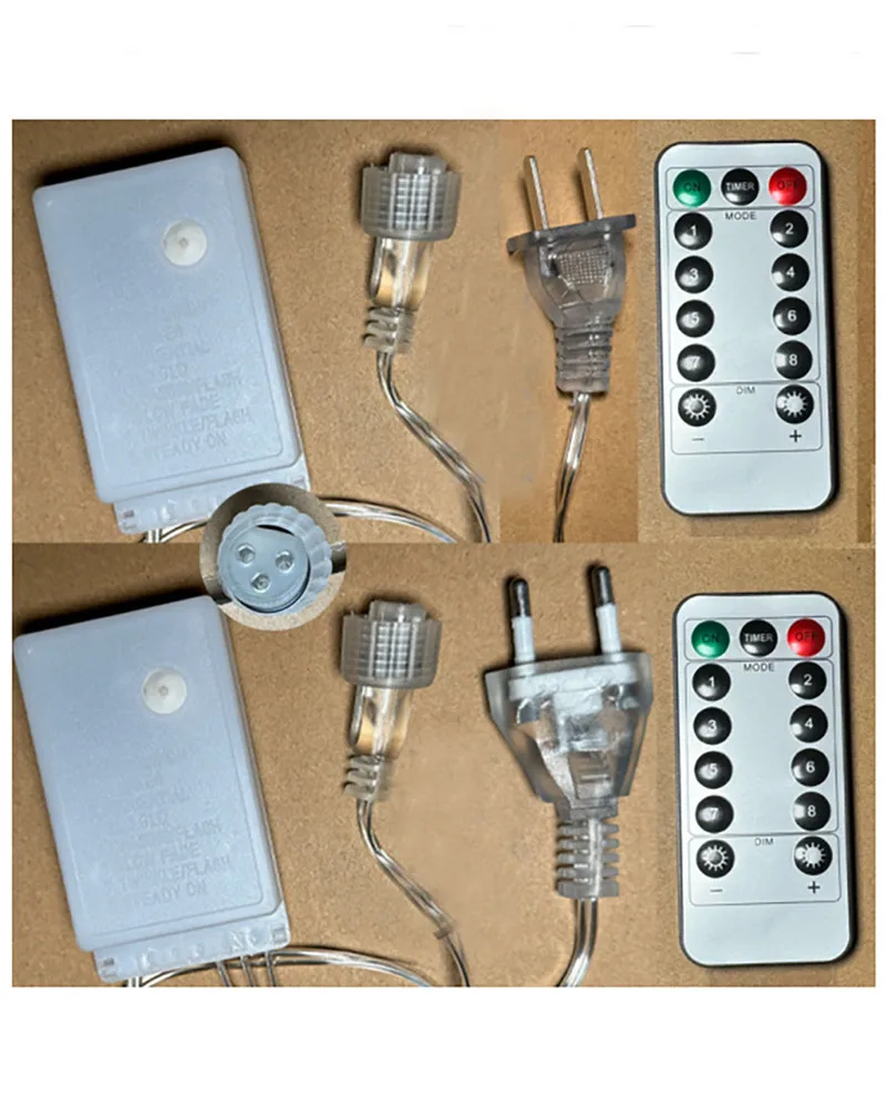 Dimmer 8 Modes EK-04 Controller Fit for LED string mesh curtain lights Remote Control christmas colorful decoratio Dimmer