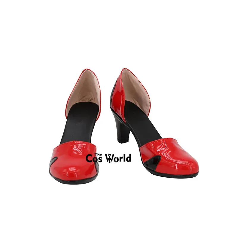 Sepatu Hak Tinggi Cosplay Anime Asuka Langley Soryu qq681EVA yang Dapat Disesuaikan
