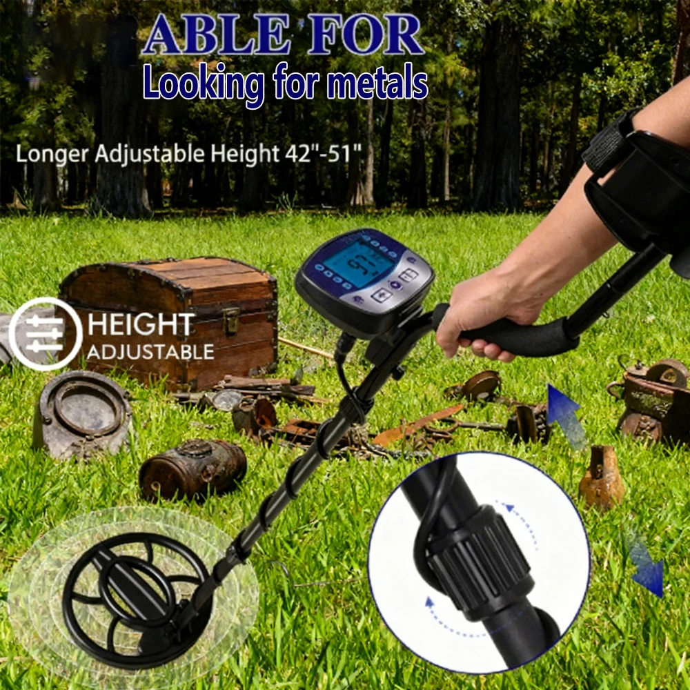 

T11 metal detector, a professional underground treasure hunting instrument. High-sensitivity detection for gold and jewelry.