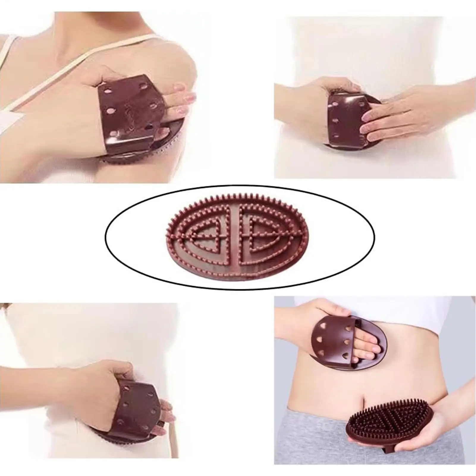 فرشاة تدليك ميريديان، مشط مهدئ للضغط لكامل الجسم، فرشاة زيت عطري لصالونات التجميل للرقبة والكتف #6