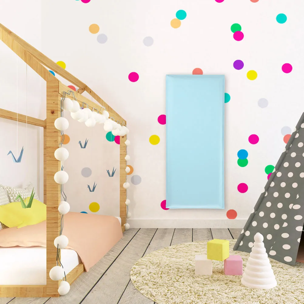 

2 Pcs Anti-collision Wall Stickers Kids Nursery Bedroom Protector PVC Soft Package Yellow Decor Bumper Pad